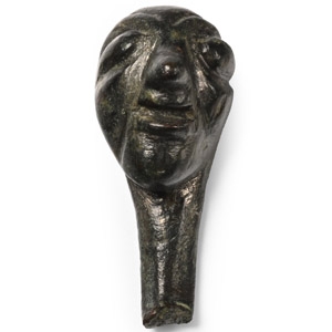 Medieval Bronze Head Mount