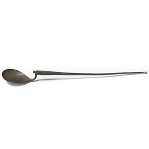 Roman Silver Swan-Necked Ligula Spoon