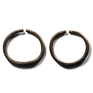 Roman Bronze Military Armillae Pair