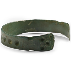 Roman Decorated Bronze Bracelet