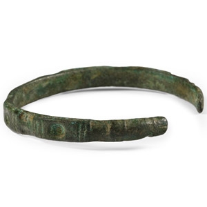 Roman Bronze Decorated Bracelet
