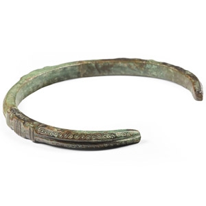 Roman Bronze Decorated Bracelet