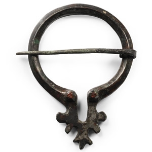 Medieval Tinned Bronze Annular Brooch