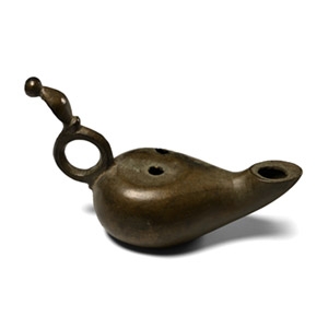 Roman Bronze Oil Lamp