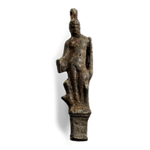 Roman Bronze Lock Plate Figure