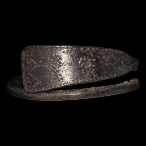 Iron Age Celtic Silver Decorated Ring