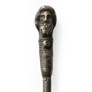 Roman Silver Pin with Bust