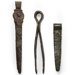Roman Bronze Tweezers Group