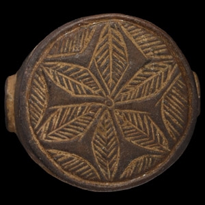 Large Medieval Decorated Bronze Signet Ring