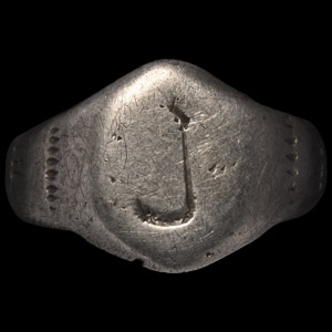 Medieval Silver Decorated Ring