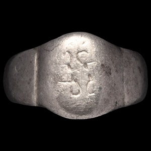 Medieval Silver Decorated Ring
