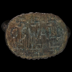 Large Medieval Bronze Ring for Oswald