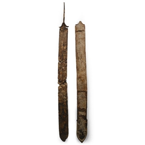 Iron Age Celtic Iron La Tene Sword with Scabbard