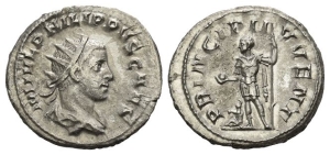 Philip II, as Caesar AR Antoninianus.