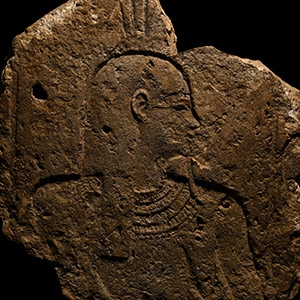 Egyptian Limestone Relief with the Figure of the God Hapi