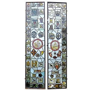 Large Renaissance Full Length Window Covers with Saints