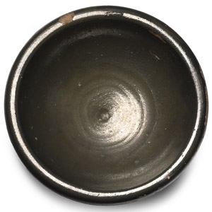 Greek Miniature Black Glazed Terracotta Dish