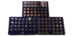 Group of One Hundred [100] Great Britain CU Pennies and Halfpennies.