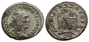 Trajan Decius BI Tetradrachm of Antioch, Seleucis and Pieria.