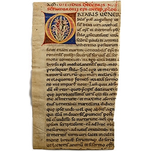 Medieval Life of St Ambrose Manuscript Excerpt
