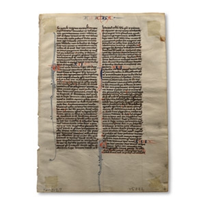 Medieval Book of Malachi Manuscript Page from a Latin Bible