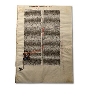 Medieval First Epistle of St. John Manuscript from a Latin Bible