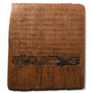 Dated Roman Inked Reused Wooden Wax Tablet by Julius Maianus