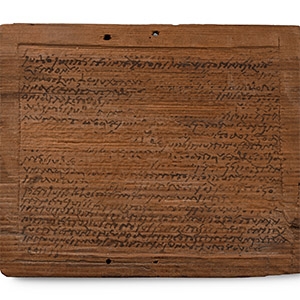 Roman Wooden Tablet with Testamentary Dispositions of Iulius Pomp(onius)