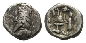Kingdom of Persis. Darev (Darios) II AR Hemidrachm.