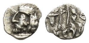 Kingdom of Persis. Vahsir (Oxathres)(?) AR Obol.