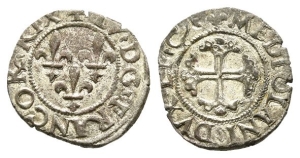 Italy. Milano (duchy), Louis XII BI Trillina or 3 Denari.