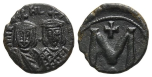 Michael II the Amorian, with Theophilus 40 Nummi or Follis.