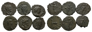 Group of Six [6] Roman Imperial BI Antoniniani.