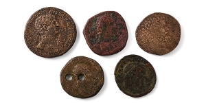 Group of Five [5] Roman Imperial AE Coins.