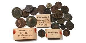  Group of Twenty-One [21] Ancient AE Coins.