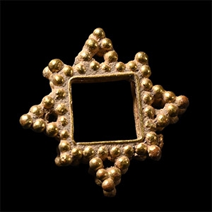 Medieval Gold Pendant Frame