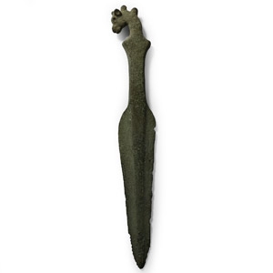 Luristan Bronze Miniature Dagger