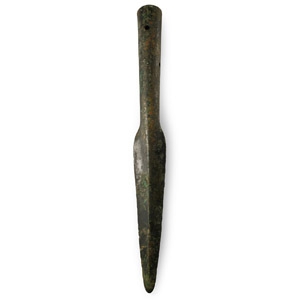 Massive Amlash Bronze Spearhead Blade
