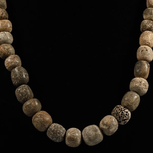 Woolly Mammoth Bone Bead Necklace String