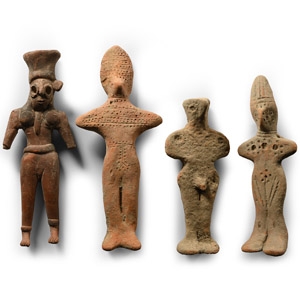 Western Asiatic Style Terracotta Figure Group