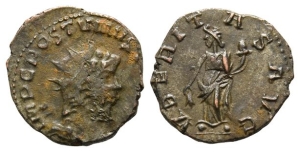 Postumus, Romano-Gallic Emperor BI Antoninianus.