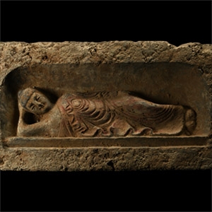 Chinese Wei Terracotta Buddha Brick