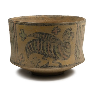 Indus Valley Painted Terracotta Vessel with Animals