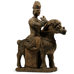 Chinese Han Style Terracotta Horse and Rider
