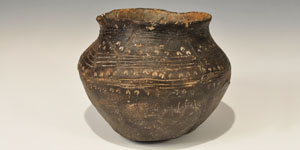 Ceramic Horse-Warriors Funerary Urn