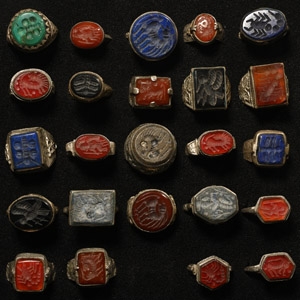 Ottoman Style Silver Ring Group