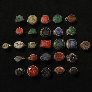 Ottoman Style Silver Ring Group