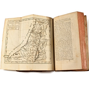 Leather Bound French Atlas - Concorde de la Geographie de Differens Ages