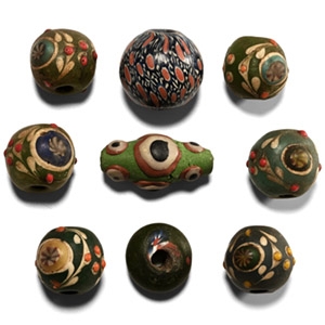 Western Asiatic Style Group of Glass Beads