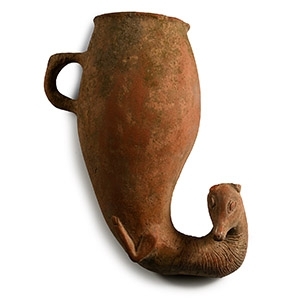 Amlash Style Terracotta Rhyton